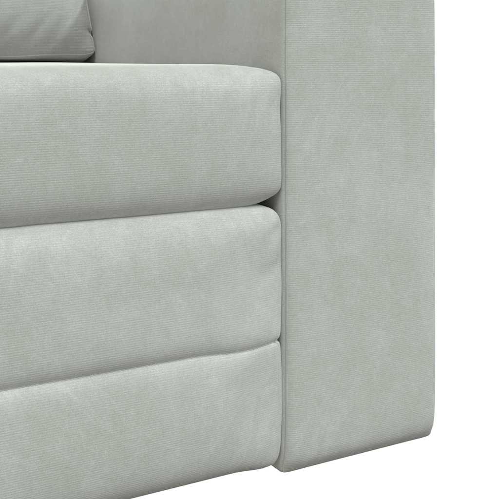 Sofa Bed Light grey 98 x 71 x 83 cm Velvet